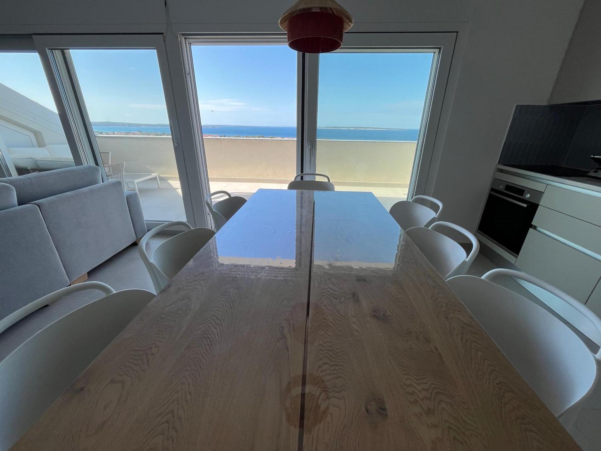 Ferienwohnung Penthouse Sky Deluxe Novalja Exterior foto
